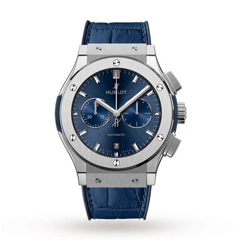 hublot classic fusion blue chronograph titanium 42mm|Hublot classic fusion titanium price.